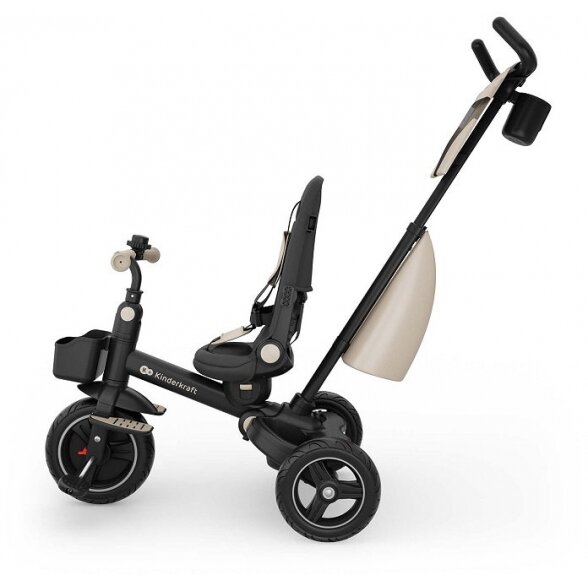 Kinderkraft Spinstep 2 Plus - vaikiškas triratukas 6in1 | Beige 6 Kinderkraft Spinstep 2 Plus - vaikiškas triratukas 6in1 | Beige 6