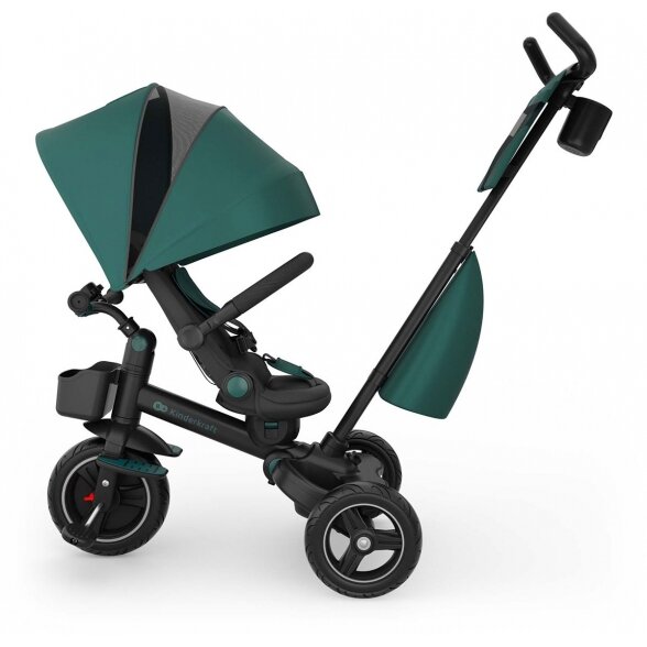 Kinderkraft Spinstep 2 Plus - vaikiškas triratukas 6in1 | Green 2 Kinderkraft Spinstep 2 Plus - vaikiškas triratukas 6in1 | Green 2