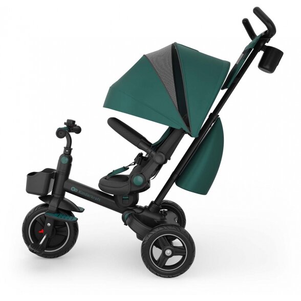 Kinderkraft Spinstep 2 Plus - vaikiškas triratukas 6in1 | Green 3 Kinderkraft Spinstep 2 Plus - vaikiškas triratukas 6in1 | Green 3