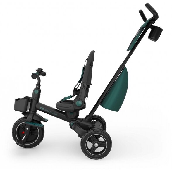 Kinderkraft Spinstep 2 Plus - vaikiškas triratukas 6in1 | Green 5 Kinderkraft Spinstep 2 Plus - vaikiškas triratukas 6in1 | Green 5