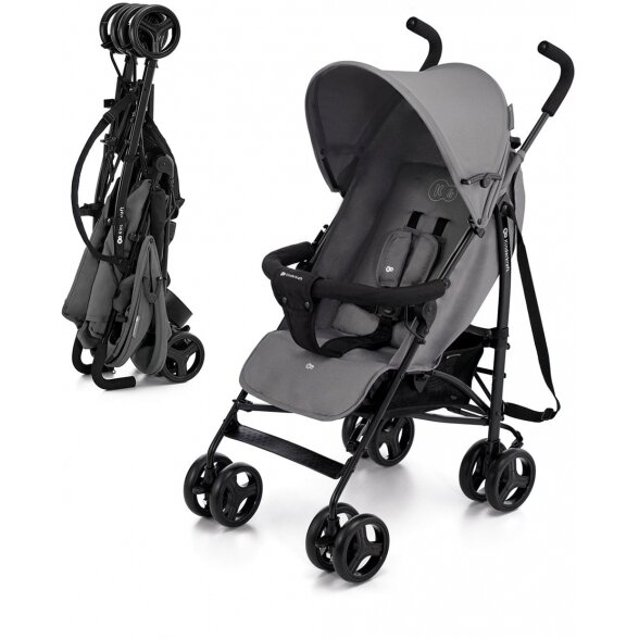 Kinderkraft Tik - vaikiškas vežimėlis, skėtukas | Stone Grey Kinderkraft Tik - vaikiškas vežimėlis, skėtukas | Stone Grey