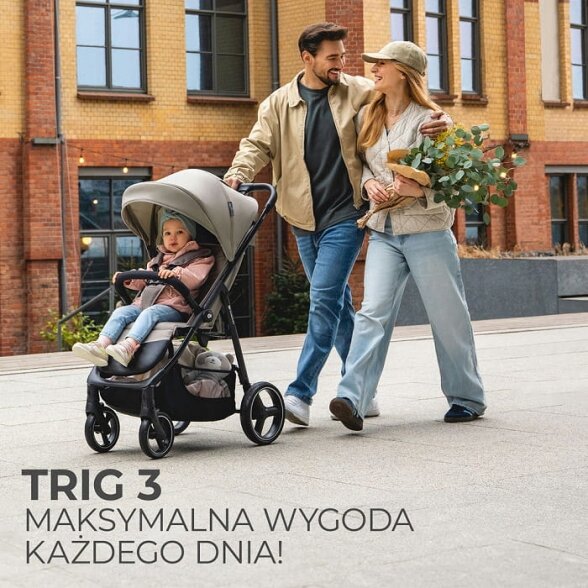 Kinderkraft Trig 3 - vaikiškas vežimėlis iki 22 kg | Onyx Black 5 Kinderkraft Trig 3 - vaikiškas vežimėlis iki 22 kg | Onyx Black 5