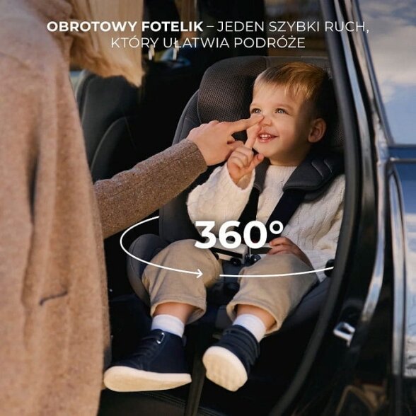 Kinderkraft Xrider 2 i-Size - pasukama autokėdutė | Black 3 Kinderkraft Xrider 2 i-Size - pasukama autokėdutė | Black 3