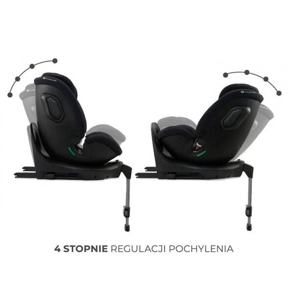 Kinderkraft Xrider 2 i-Size - pasukama autokėdutė | Black 4 Kinderkraft Xrider 2 i-Size - pasukama autokėdutė | Black 4