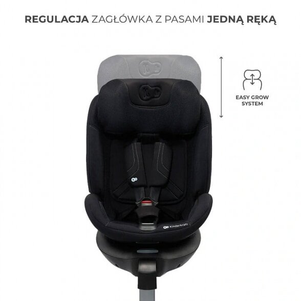 Kinderkraft Xrider 2 i-Size - pasukama autokėdutė | Grey 10 Kinderkraft Xrider 2 i-Size - pasukama autokėdutė | Grey 10