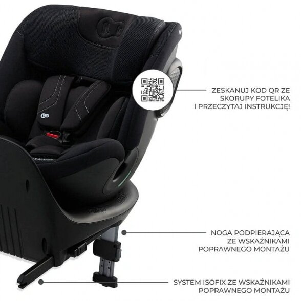 Kinderkraft Xrider 2 i-Size - pasukama autokėdutė | Grey 11 Kinderkraft Xrider 2 i-Size - pasukama autokėdutė | Grey 11