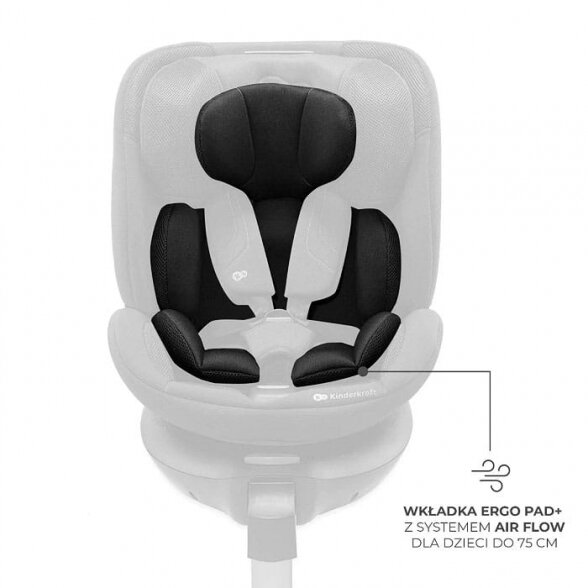 Kinderkraft Xrider 2 i-Size - pasukama autokėdutė | Grey 9 Kinderkraft Xrider 2 i-Size - pasukama autokėdutė | Grey 9