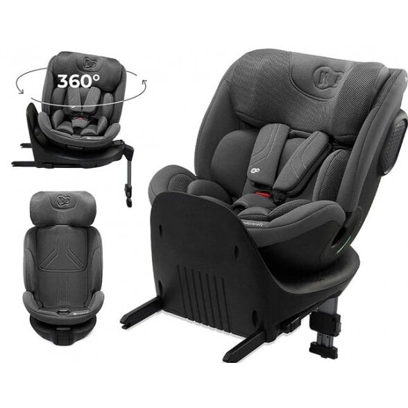 Kinderkraft Xrider 2 i-Size - pasukama autokėdutė | Grey Kinderkraft Xrider 2 i-Size - pasukama autokėdutė | Grey