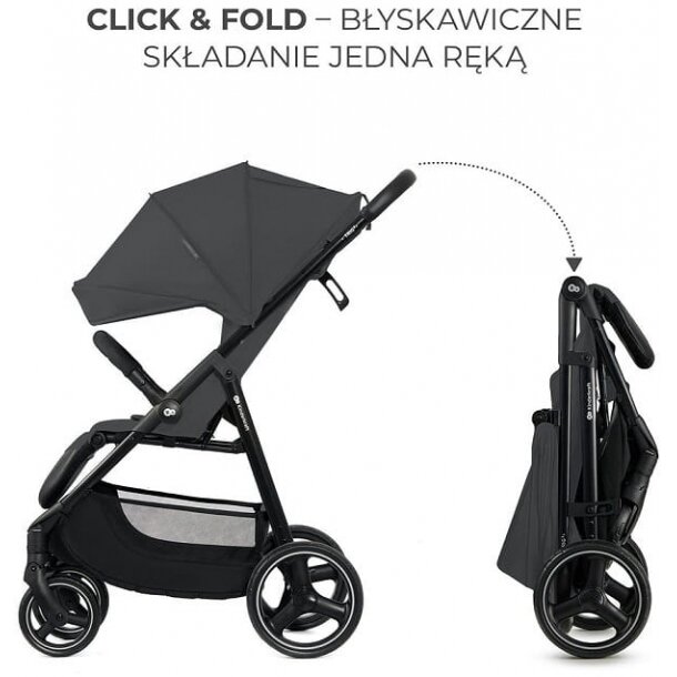 Kinderkraft Trig 3 - vaikiškas vežimėlis iki 22 kg | Granite Grey 7
