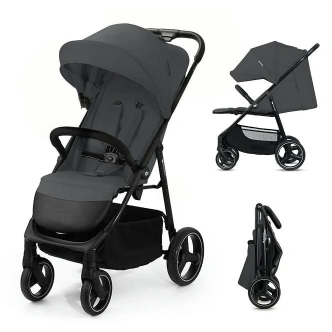 Kinderkraft Trig 3 - vaikiškas vežimėlis iki 22 kg | Granite Grey