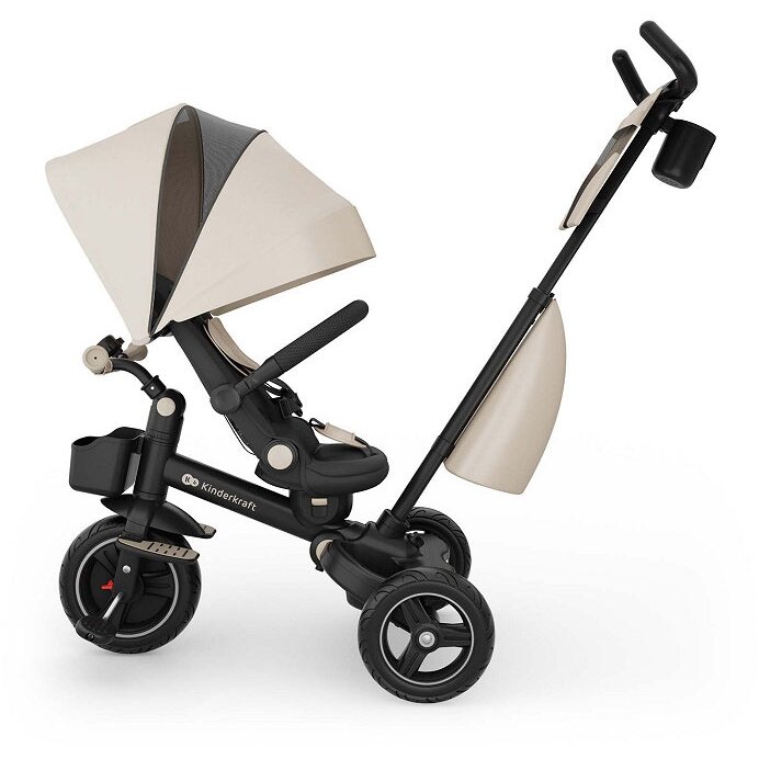 Kinderkraft Spinstep 2 Plus - vaikiškas triratukas 6in1 | Beige 3 Kinderkraft Spinstep 2 Plus - vaikiškas triratukas 6in1 | Beige 3