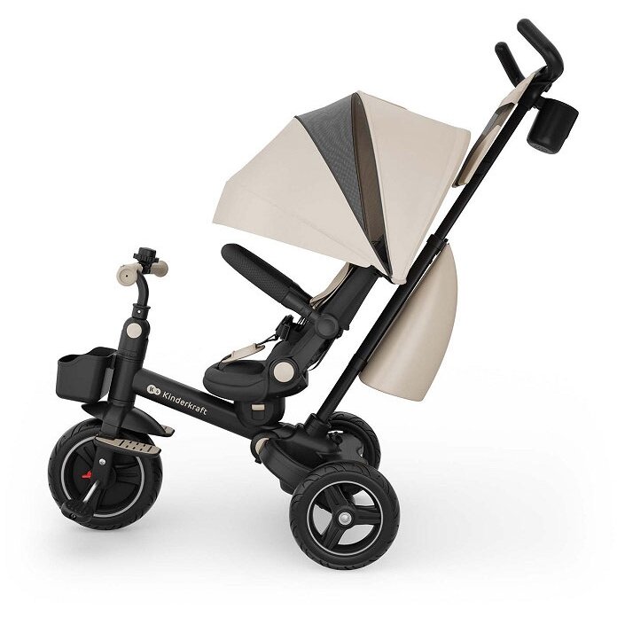 Kinderkraft Spinstep 2 Plus - vaikiškas triratukas 6in1 | Beige 4 Kinderkraft Spinstep 2 Plus - vaikiškas triratukas 6in1 | Beige 4