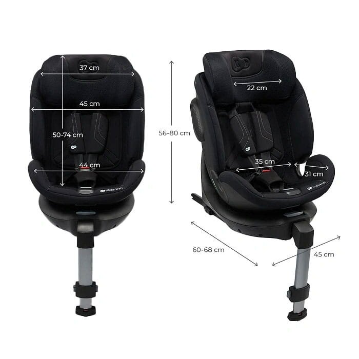 Kinderkraft Xrider 2 i-Size - pasukama autokėdutė | Black 13 Kinderkraft Xrider 2 i-Size - pasukama autokėdutė | Black 13