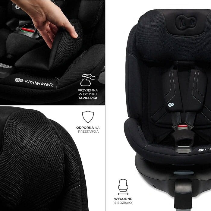 Kinderkraft Xrider 2 i-Size - pasukama autokėdutė | Black 8 Kinderkraft Xrider 2 i-Size - pasukama autokėdutė | Black 8