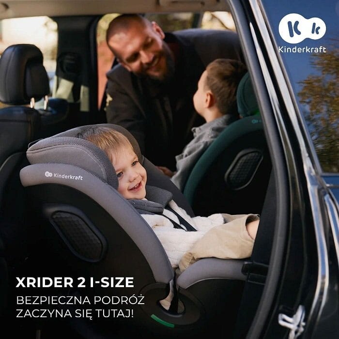 Kinderkraft Xrider 2 i-Size - pasukama autokėdutė | Grey 1 Kinderkraft Xrider 2 i-Size - pasukama autokėdutė | Grey 1