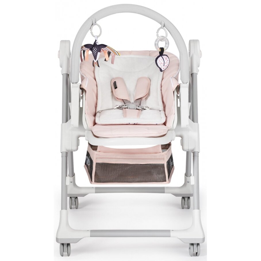 "Kinderkraft Lastree 2in1" - maitinimo kėdutė | Rožinė 4