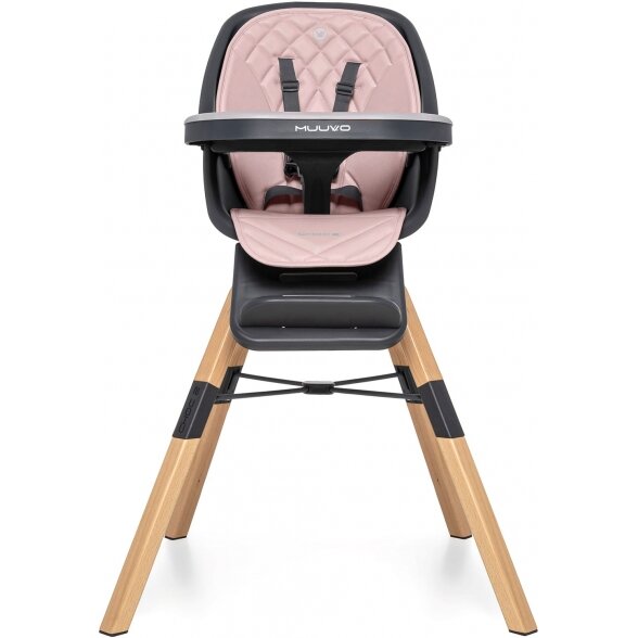 Muuvo Choc 2 - maitinimo kėdutė su pasukimo funkcija | Pink 2