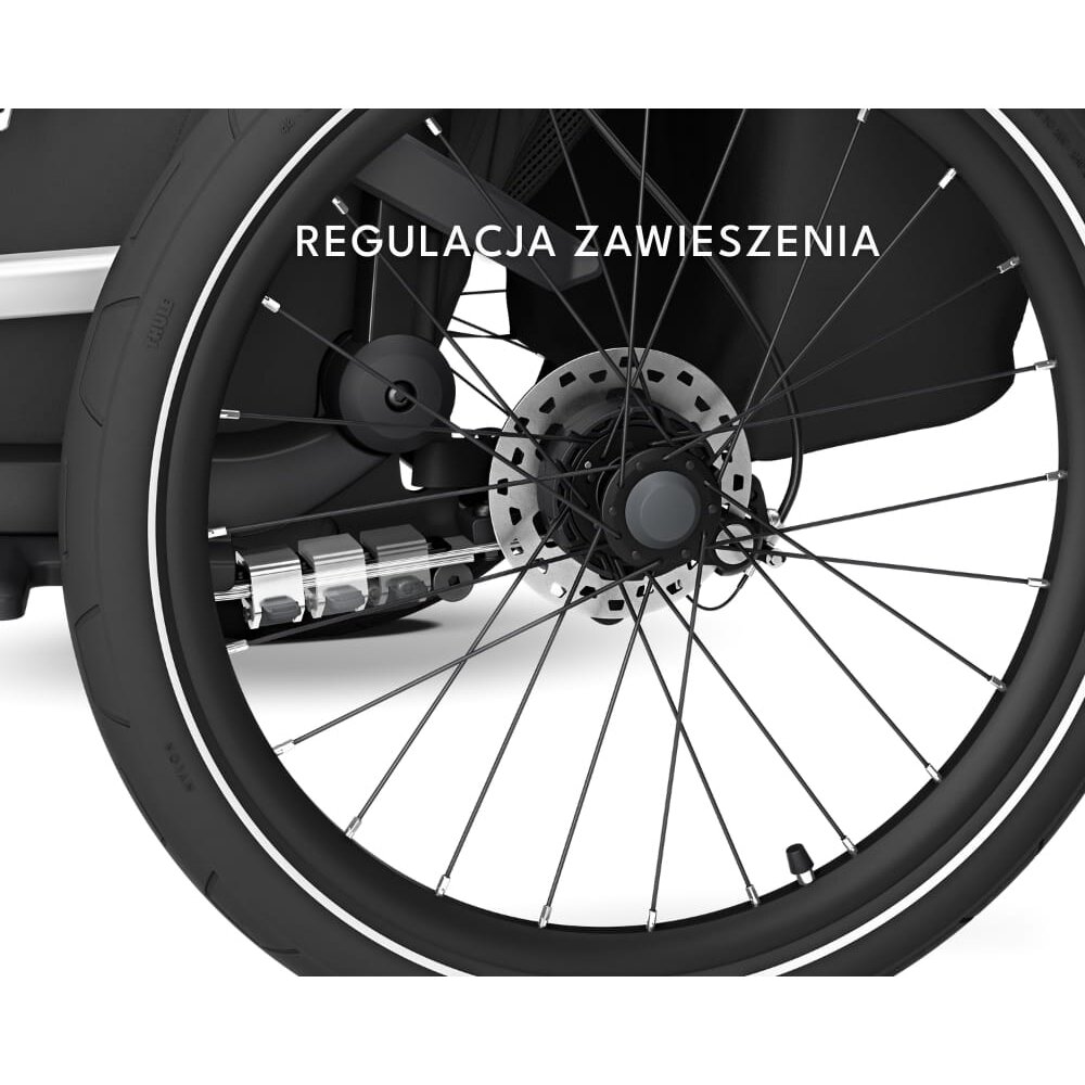 Thule Chariot Sport 2 Double - dviviete dviračio priekaba | G3 Black 5 Thule Chariot Sport 2 Double - dviviete dviračio priekaba | G3 Black 5