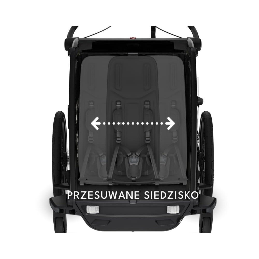 Thule Chariot Sport 2 Double - dviviete dviračio priekaba | G3 Black 9 Thule Chariot Sport 2 Double - dviviete dviračio priekaba | G3 Black 9