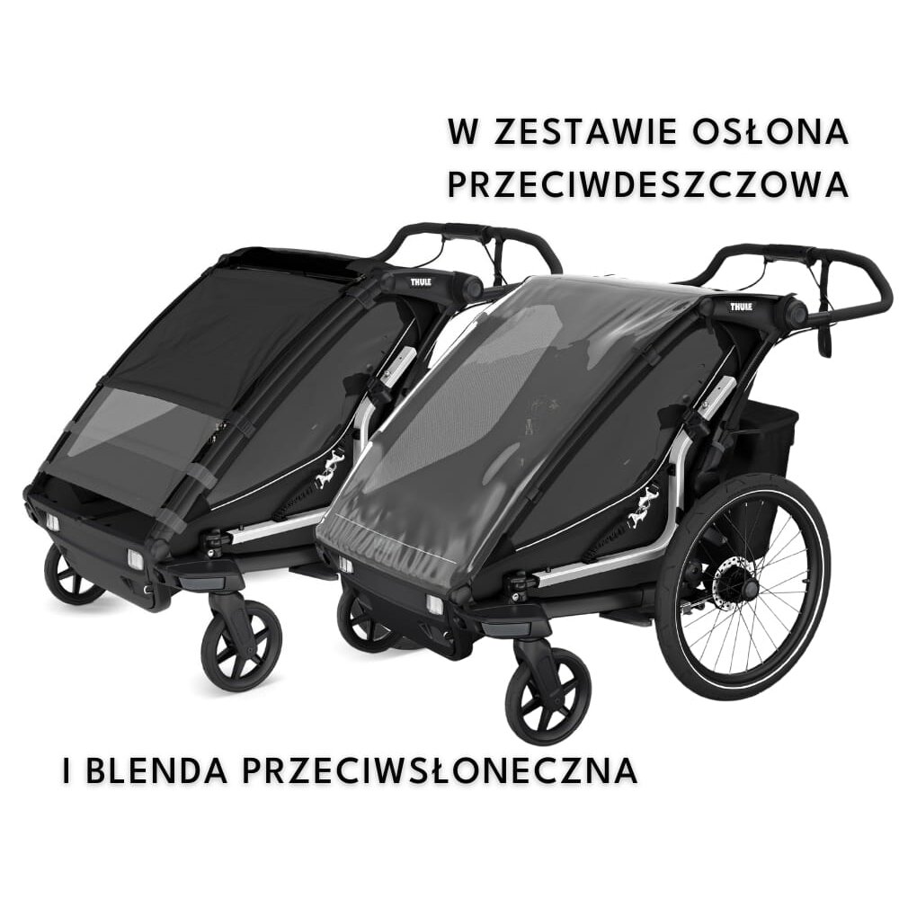 Thule Chariot Sport 2 Double - dviviete dviračio priekaba | G3 Natural Gold 7
