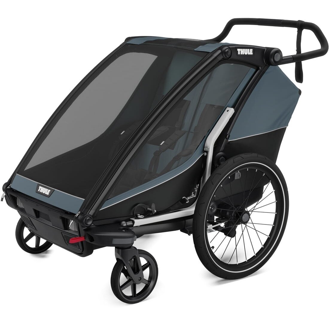 THULE Chariot Cab 2 - dviračių priekaba 2in1 | Dark Slate