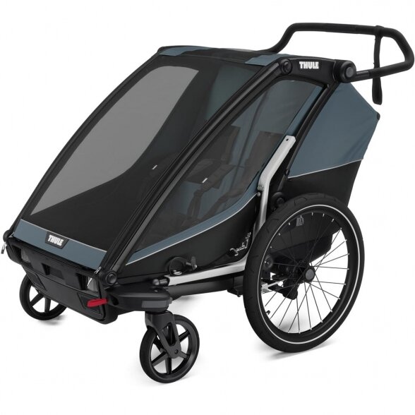 THULE Chariot Cab 2 - dviračių priekaba 2in1 | Dark Slate
