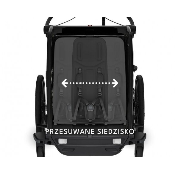 Thule Chariot Cross 2 Double - dviračio priekaba | G3 Dark Slate 2 Thule Chariot Cross 2 Double - dviračio priekaba | G3 Dark Slate 2