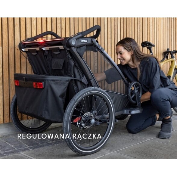 Thule Chariot Cross 1 – vaikiška dviračio priekaba | G3 Dark Slate 2