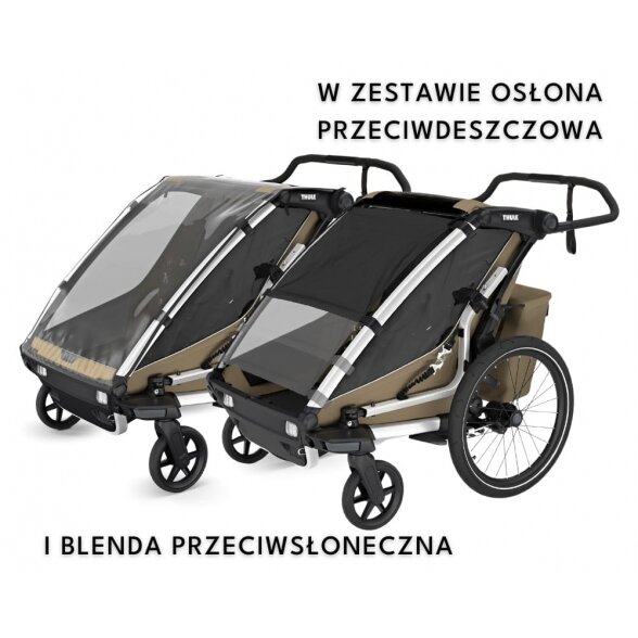 Thule Chariot Cross 1 – vaikiška dviračio priekaba | G3 Dark Slate 3