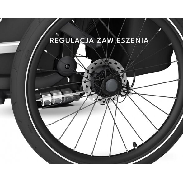 Thule Chariot Sport 2 Double - dviviete dviračio priekaba | G3 Black 5 Thule Chariot Sport 2 Double - dviviete dviračio priekaba | G3 Black 5