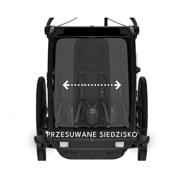 Thule Chariot Sport 2 Double - dviviete dviračio priekaba | G3 Black 9 Thule Chariot Sport 2 Double - dviviete dviračio priekaba | G3 Black 9