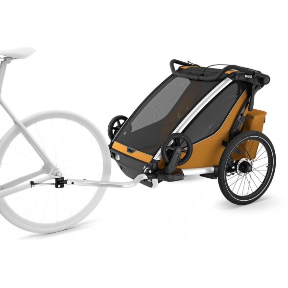Thule Chariot Sport 2 Double - dviviete dviračio priekaba | G3 Natural Gold 11