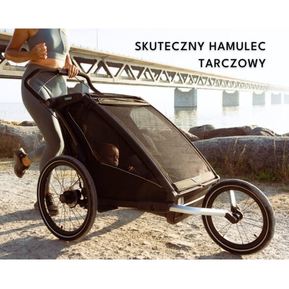 Thule Chariot Sport 2 Double - dviviete dviračio priekaba | G3 Natural Gold 4