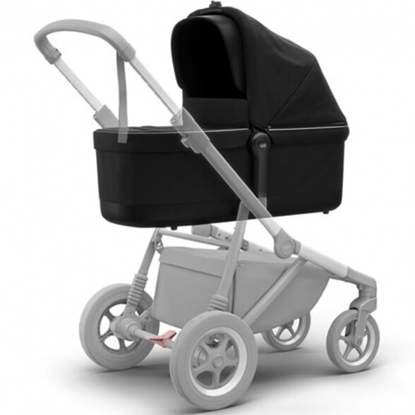 "Thule Sleek" - daugiafunkcinis vaikiško vežimėlio rinkinys 2in1 su galimybe 3in1 | Midnight Black 1 "Thule Sleek" - daugiafunkcinis vaikiško vežimėlio rinkinys 2in1 su galimybe 3in1 | Midnight Black 1