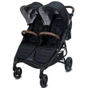Valco Baby Snap Duo Trend - dvynių vežimėlis  | Ash Black